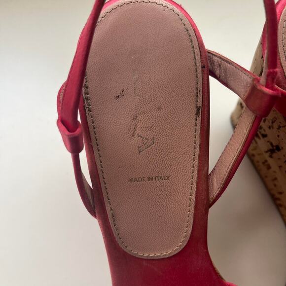 Vintage prada pink satin wedges - Picture 3 of 7